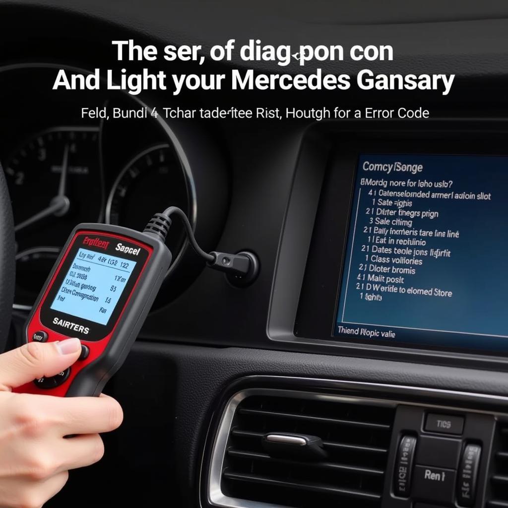 Mercedes OBD2 Scanner Diagnostic Process