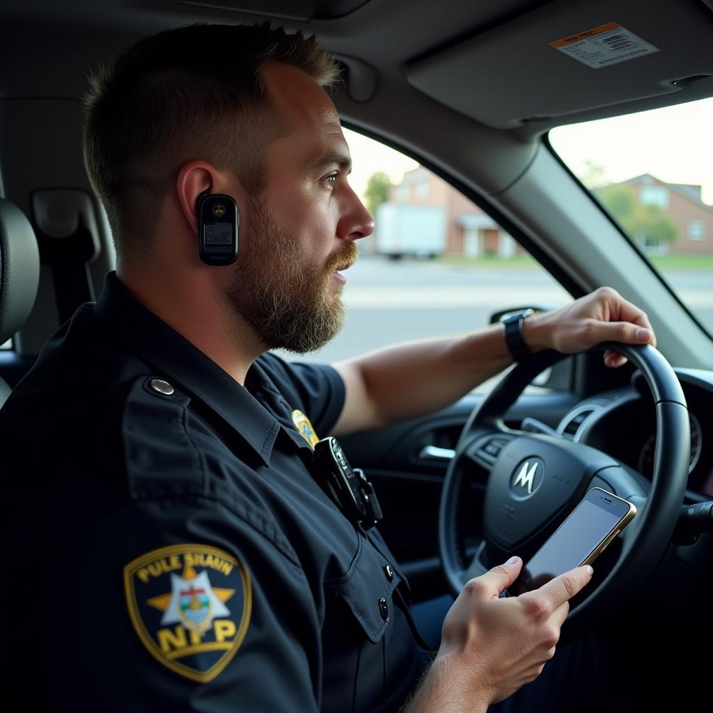 Motorola Bluetooth Police Radio Hands-Free Operation