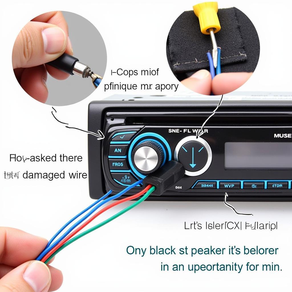 Inspecting MUSE Car Radio Speaker Wiring