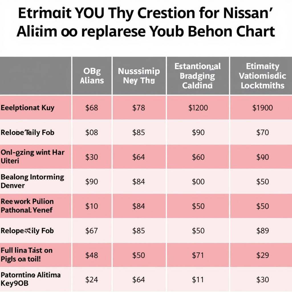 Nissan Altima Key Fob Replacement Options