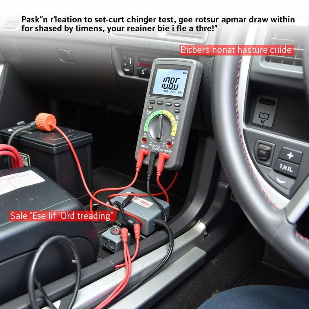 Measuring Normal Parasitic Draw on Car Battery