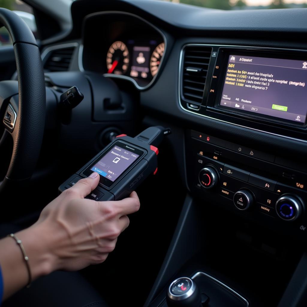 OBD Scanner Diagnosing a Seat Leon