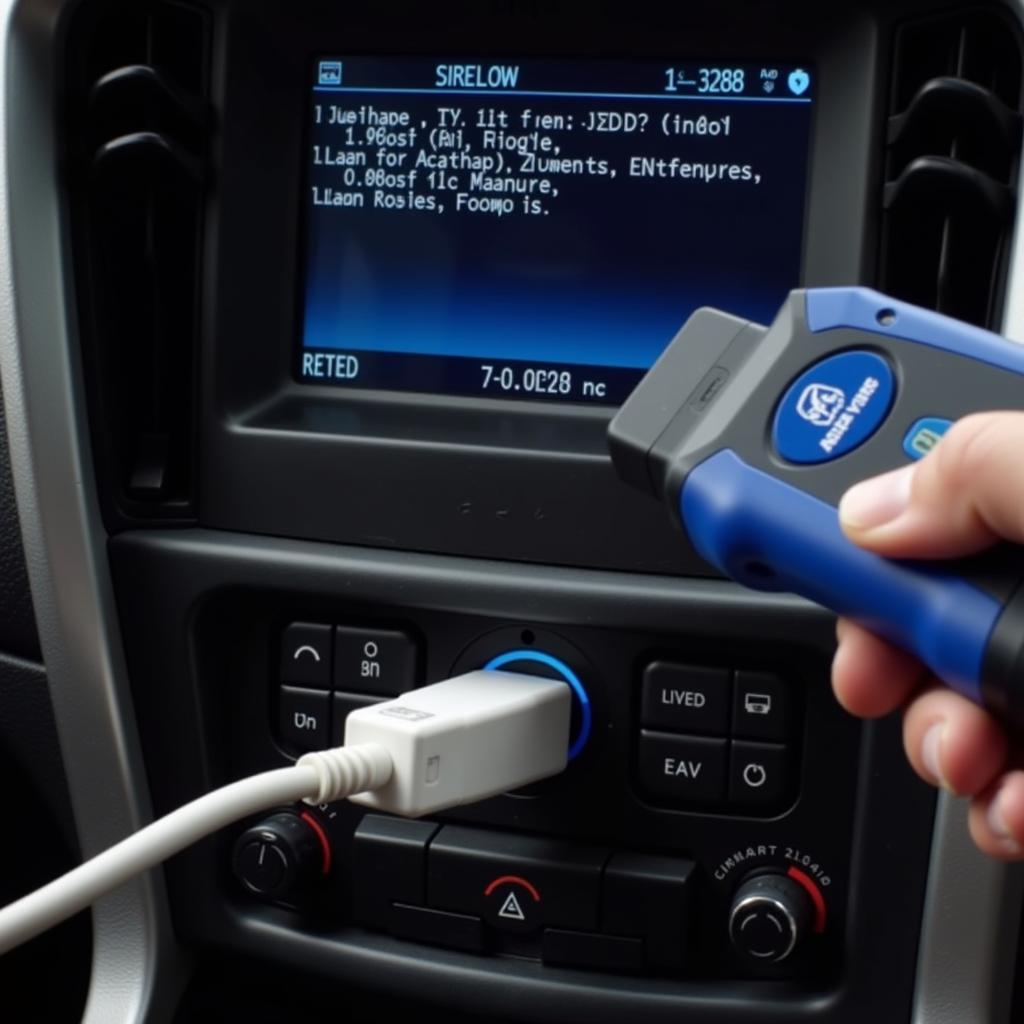 OBD2 Scanner Diagnosing Ford AdBlue System