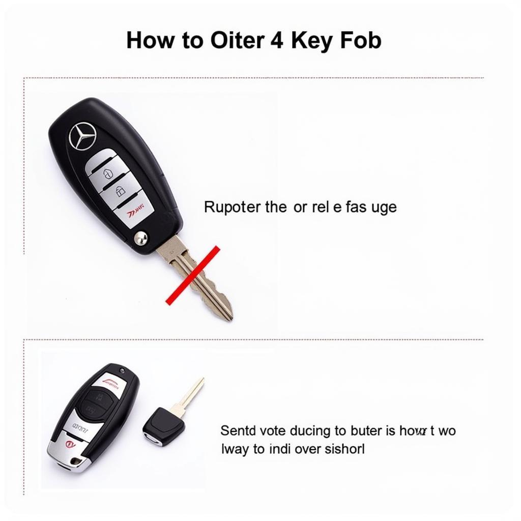 Opening a Mercedes Key Fob Correctly