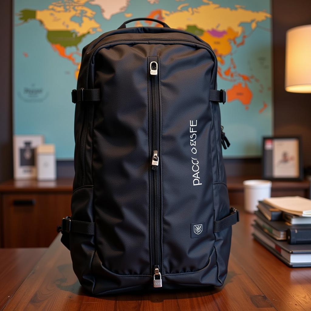 Pacsafe backpack with locking zippers