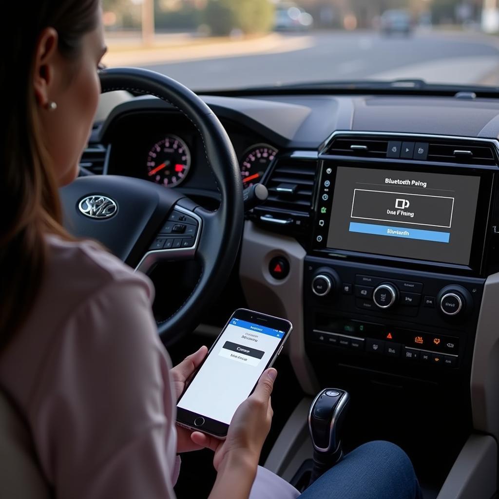 Connecting a smartphone to a car's Bluetooth system via an adapter