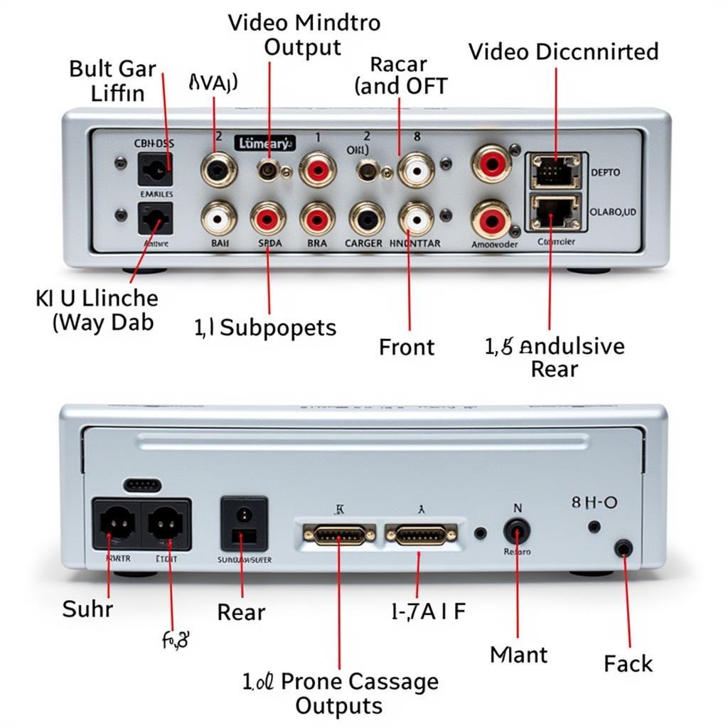 Pioneer AVH-110BT RCA Outputs and Functions