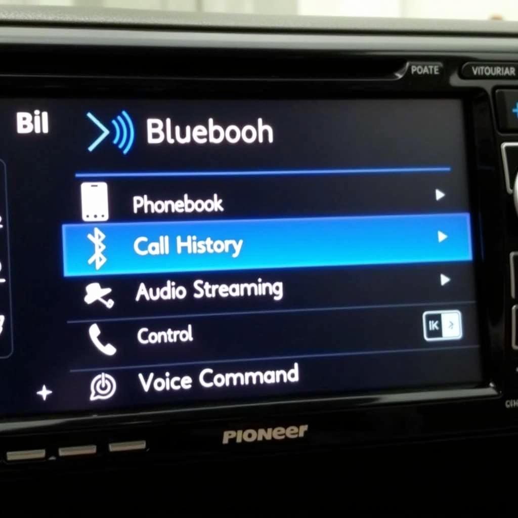 Pioneer Car Radio Bluetooth Advanced Settings