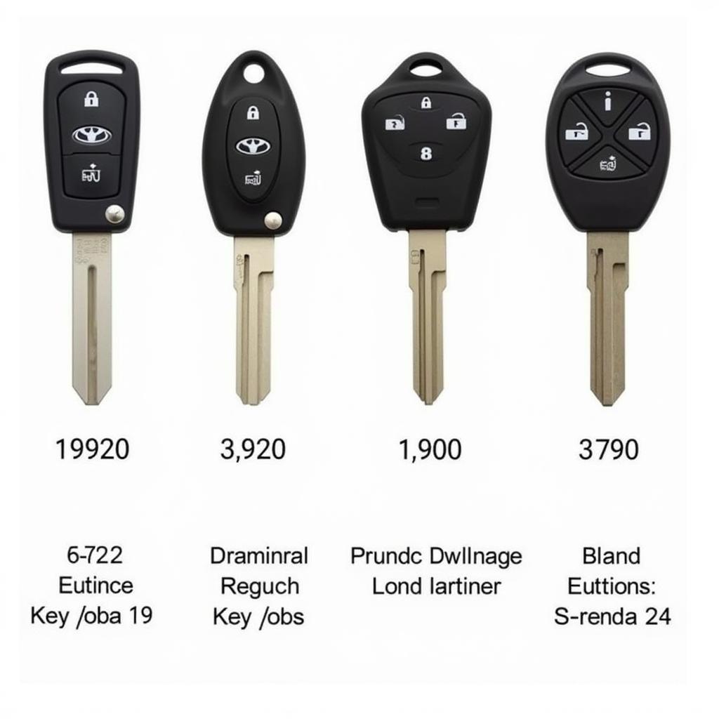 Different Prius Key Fob Generations