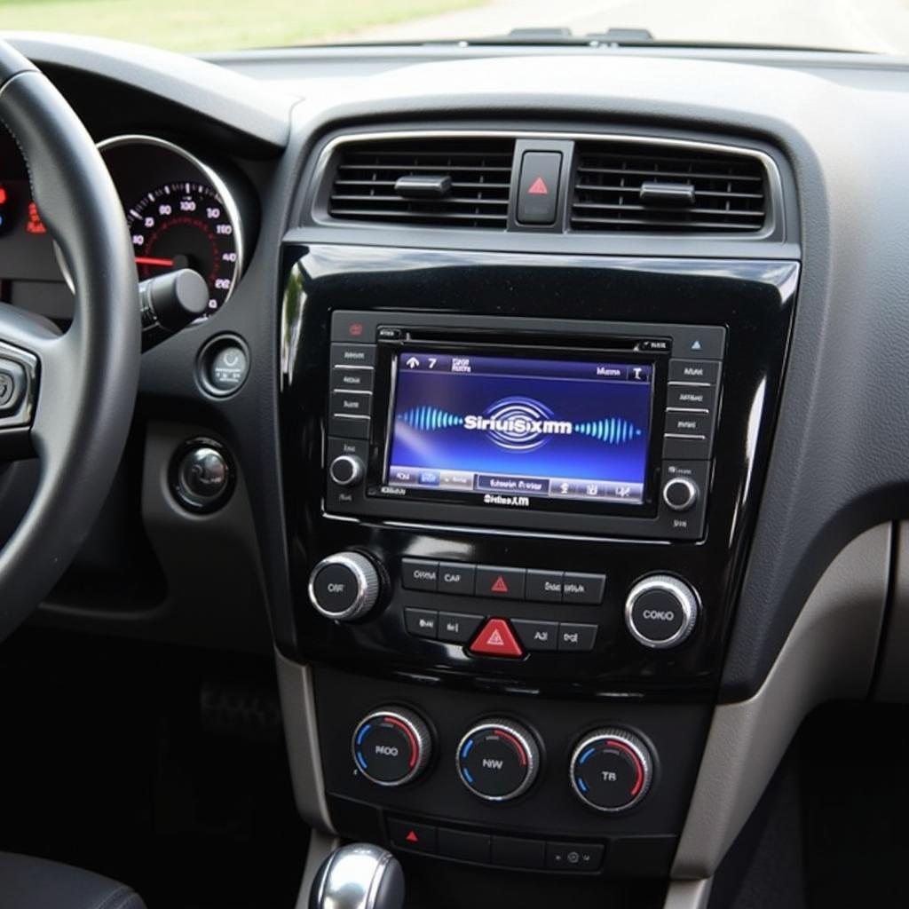 Professional SiriusXM Installation in Car Dashboard