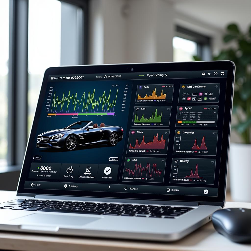 Remote Automotive Diagnostic Software in Use