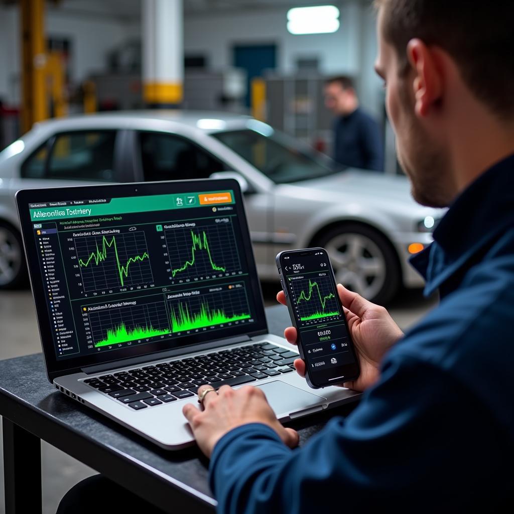 Remote Car Diagnostics for Low Battery Symbol