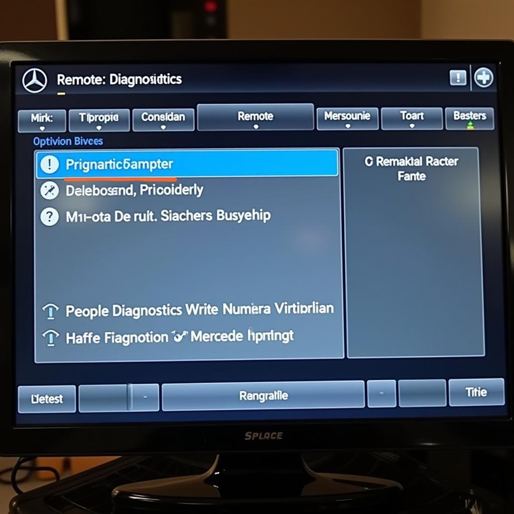 Remote Diagnostics Software Interface for Mercedes Sprinter