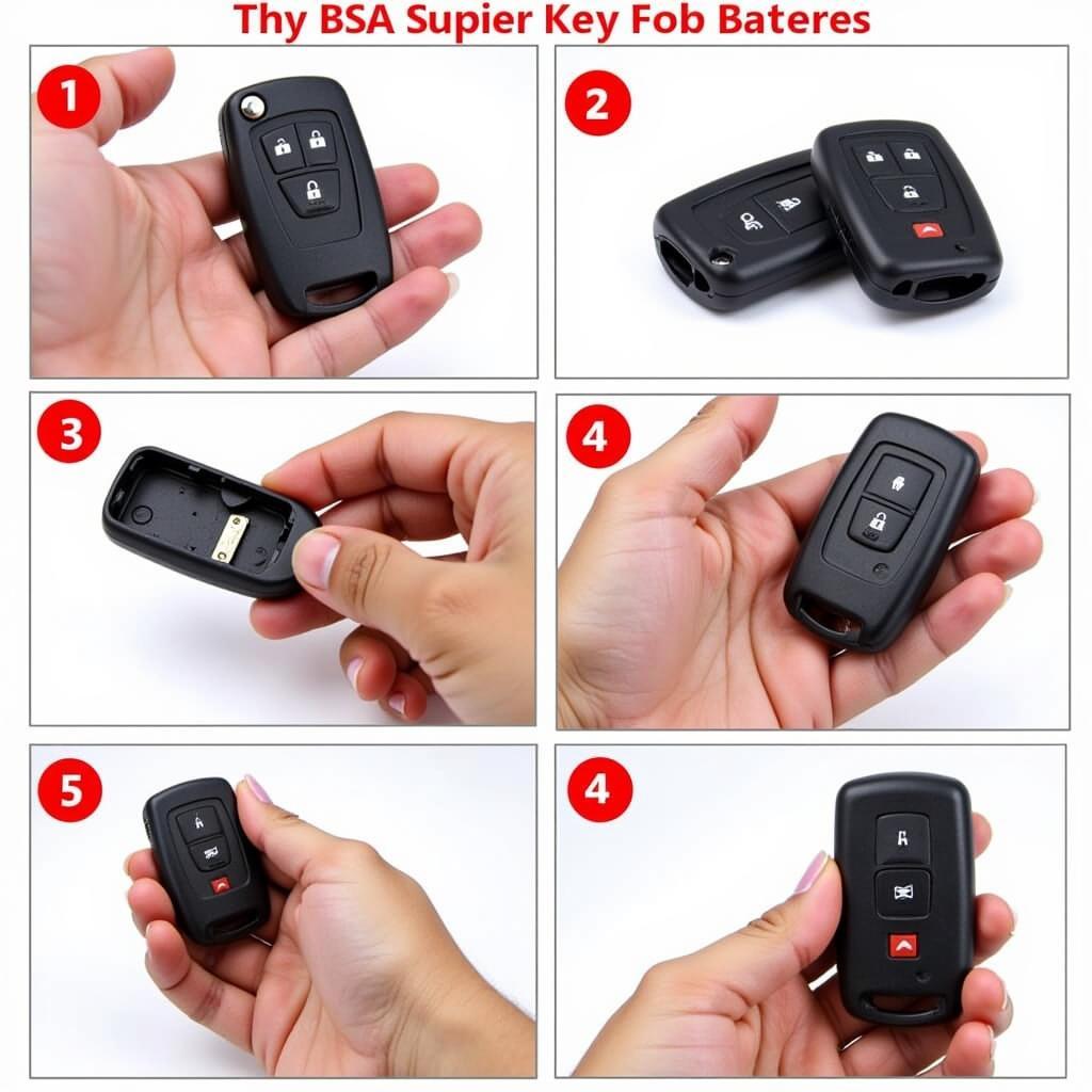 Replacing a car key fob battery