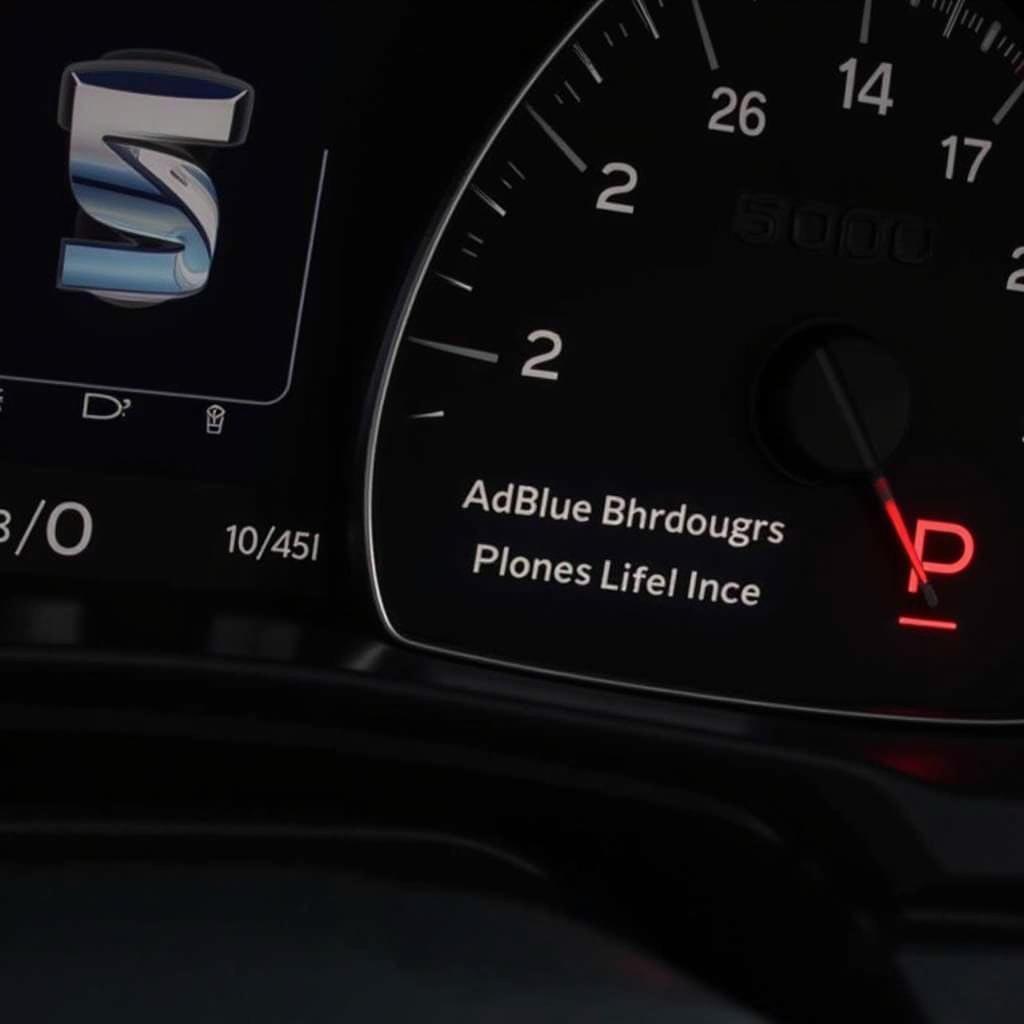 Seat Alhambra AdBlue Warning Light Display