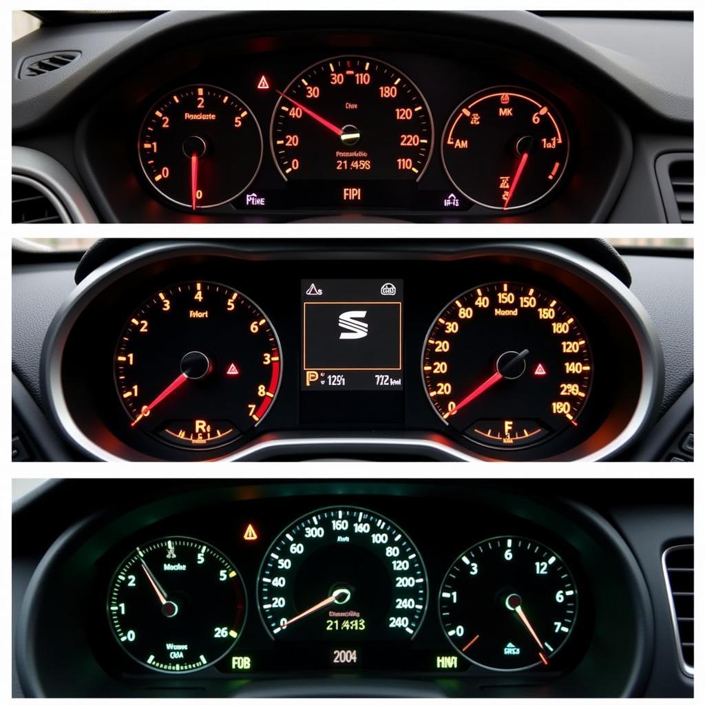 Seat Dashboard Warning Light Colors by Severity