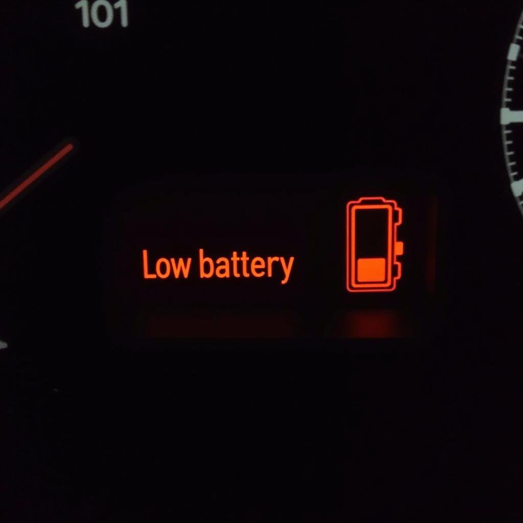 Seat Ibiza Dashboard Showing Low Battery Warning Light