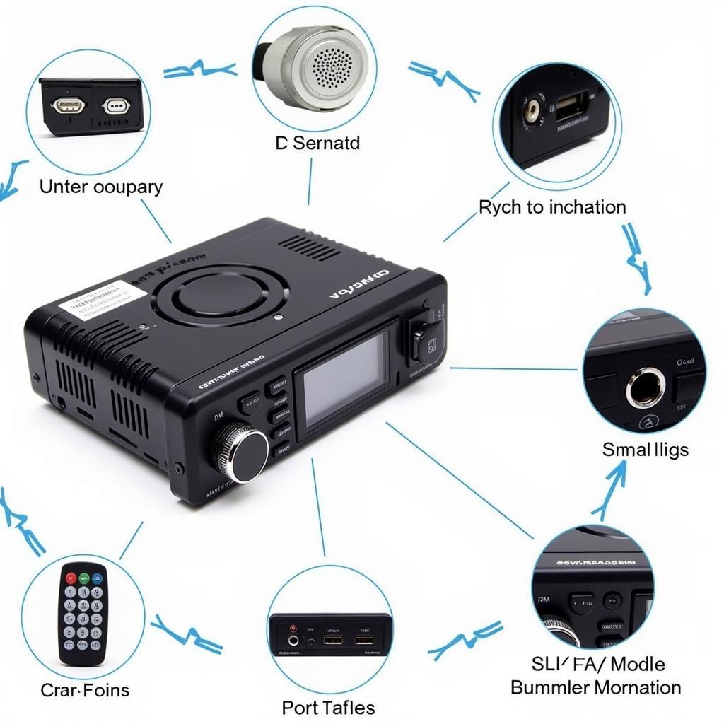 Small AM FM Bluetooth Car Radio Features