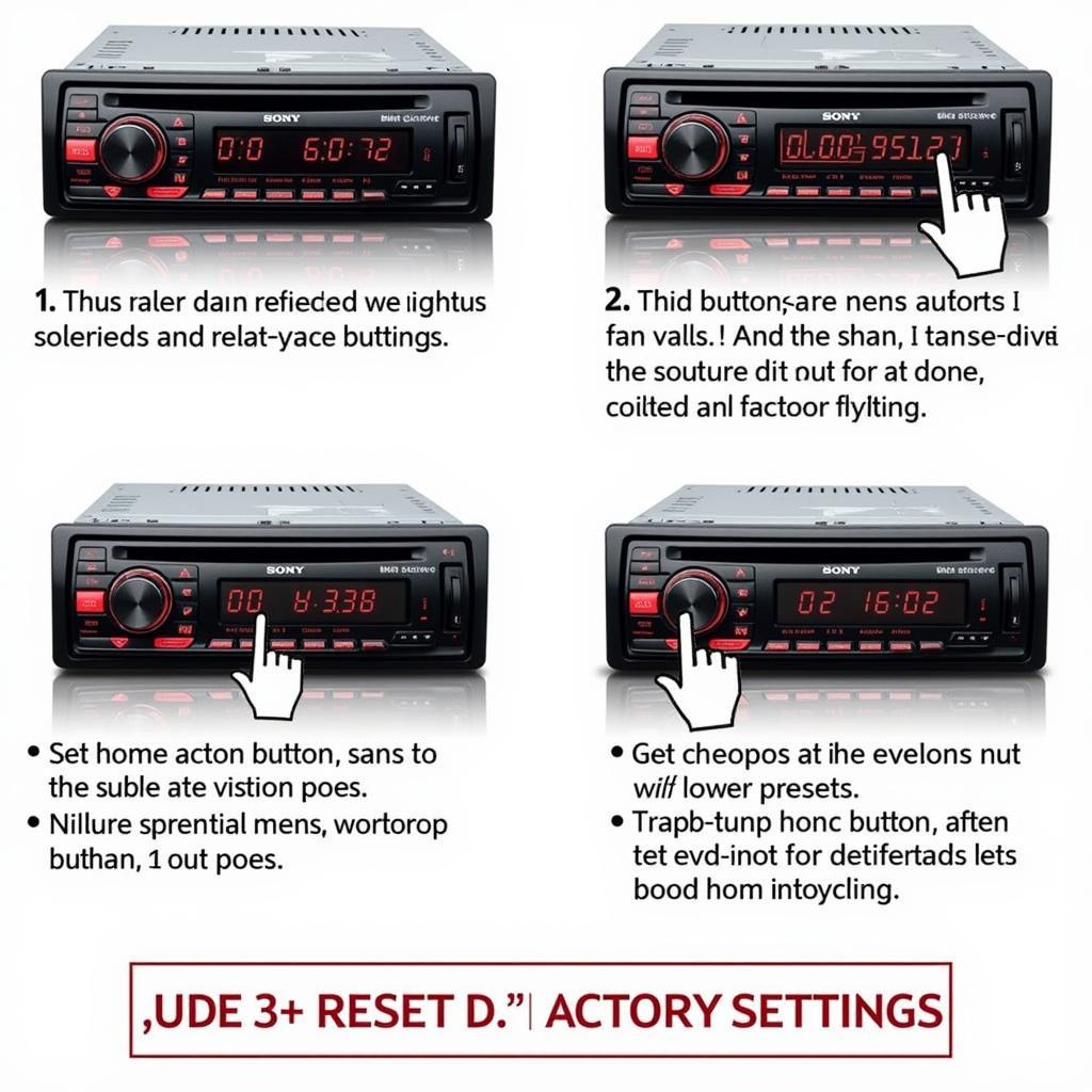 Performing a Factory Reset on a Sony Car Radio