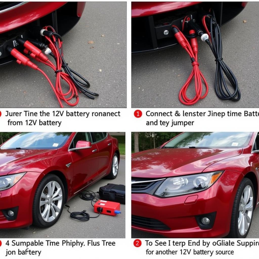 Jumpstarting a Tesla