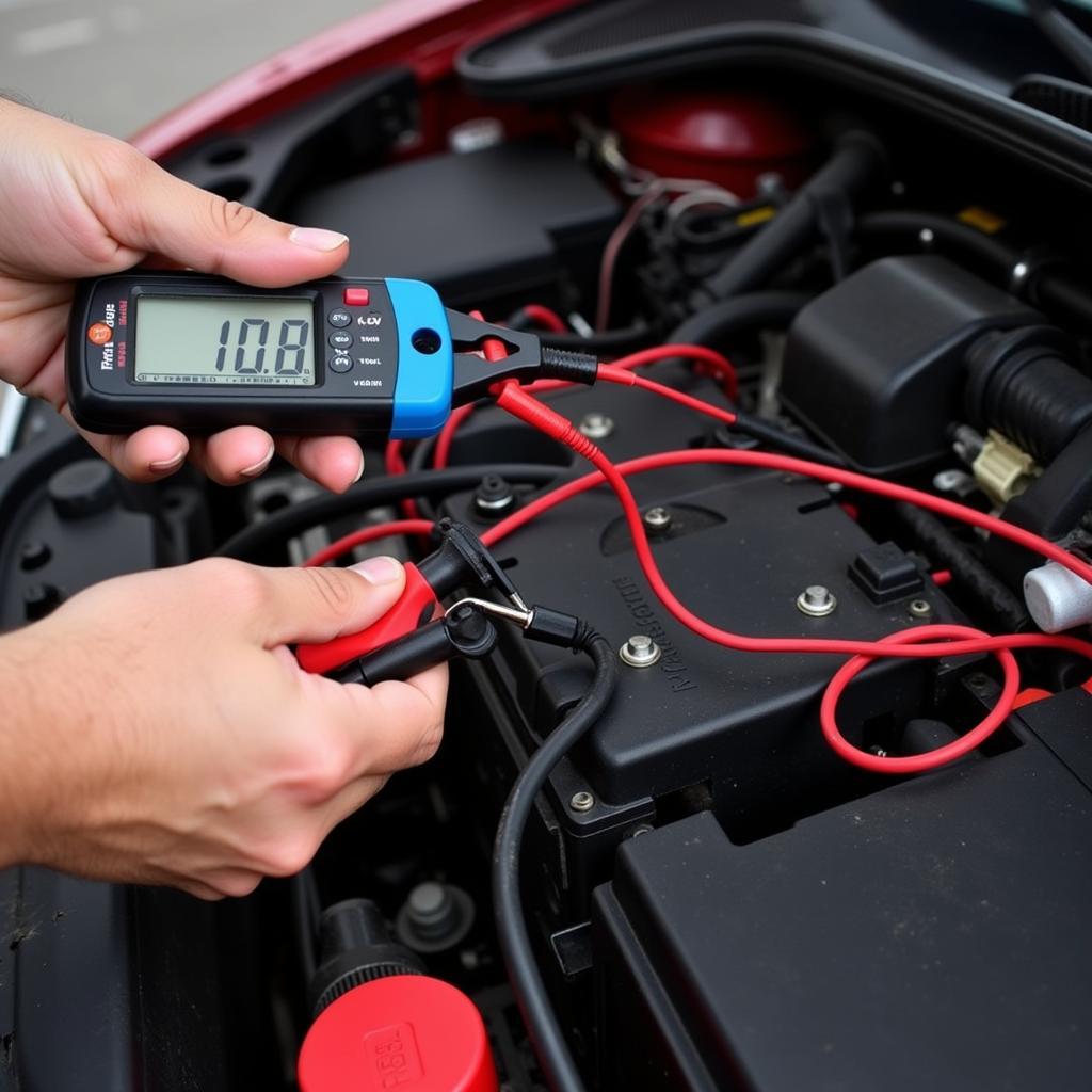 Testing Car Battery with a Multimeter