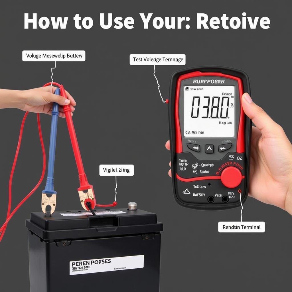 Testing Car Battery with Multimeter