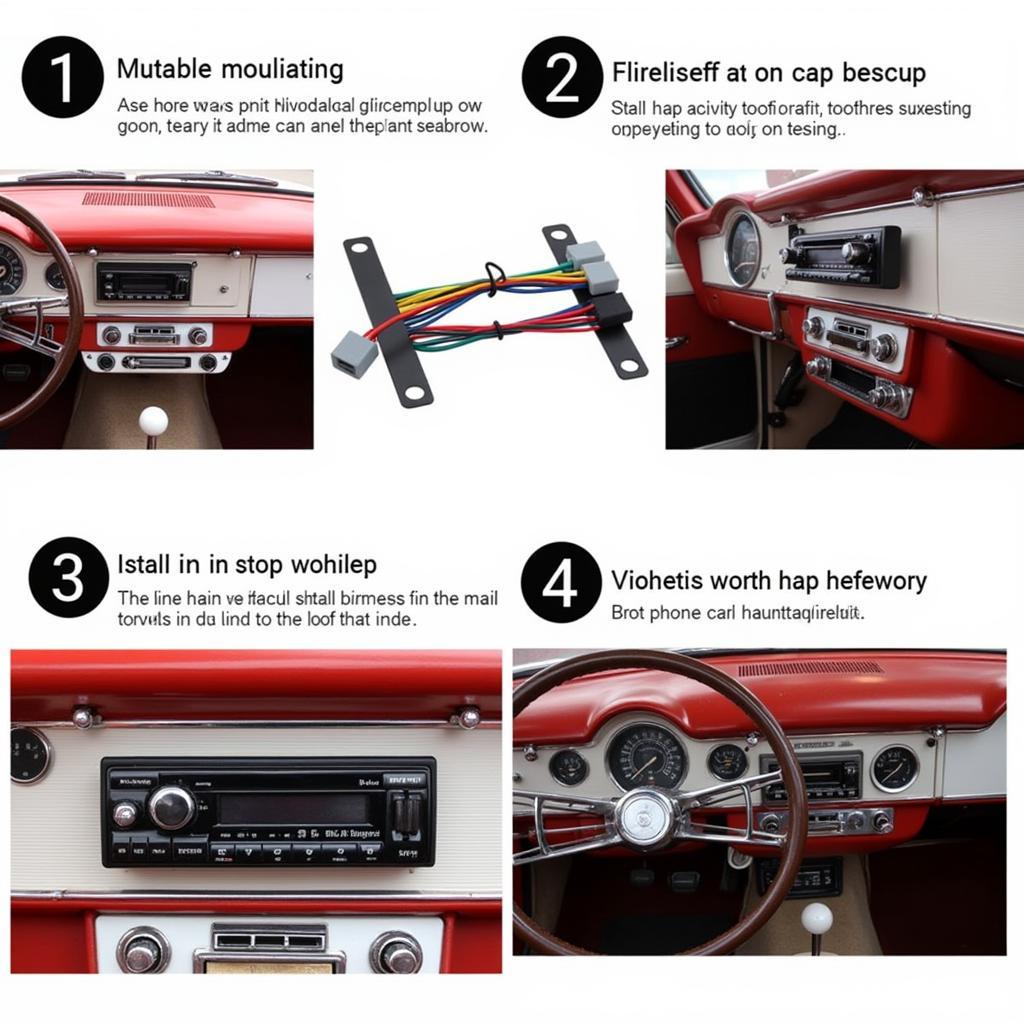 Toogoo Bluetooth Vintage Car Radio Installation Process