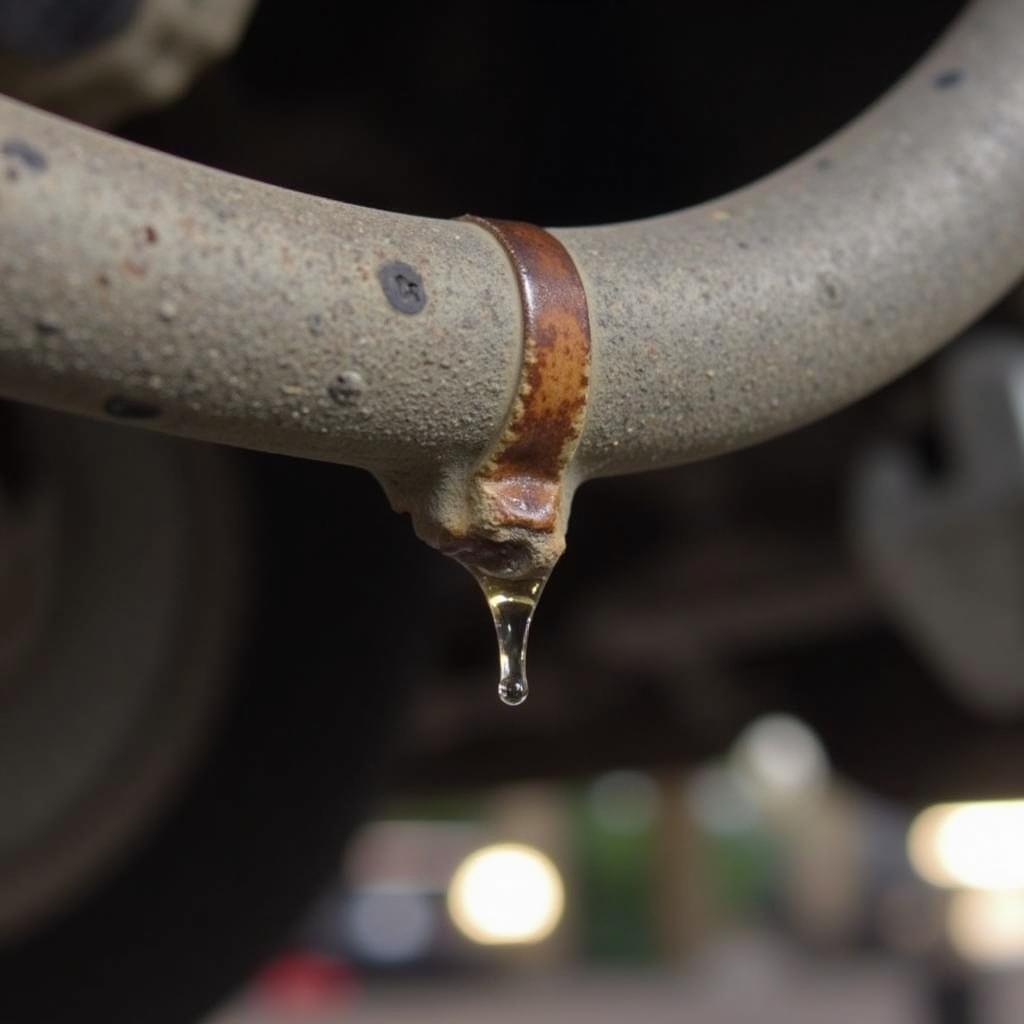 Brake line leak on a VW Touareg