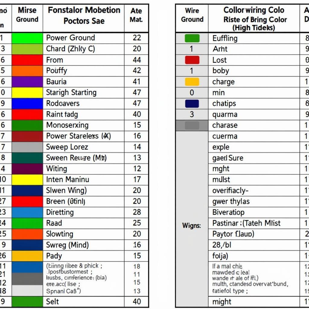 Lincoln Town Car Stereo Wiring Color Codes Chart