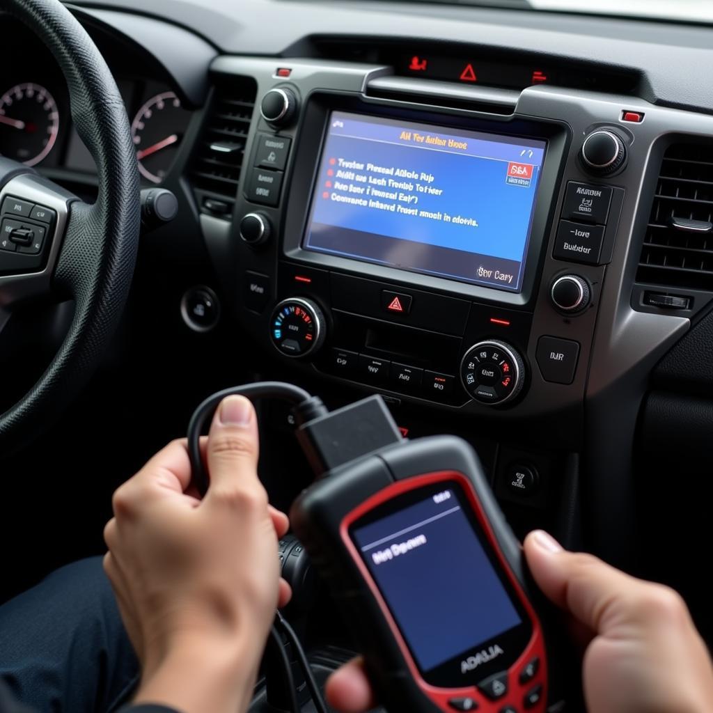 Using a Diagnostic Tool to Reset AdBlue System on Toyota Hilux