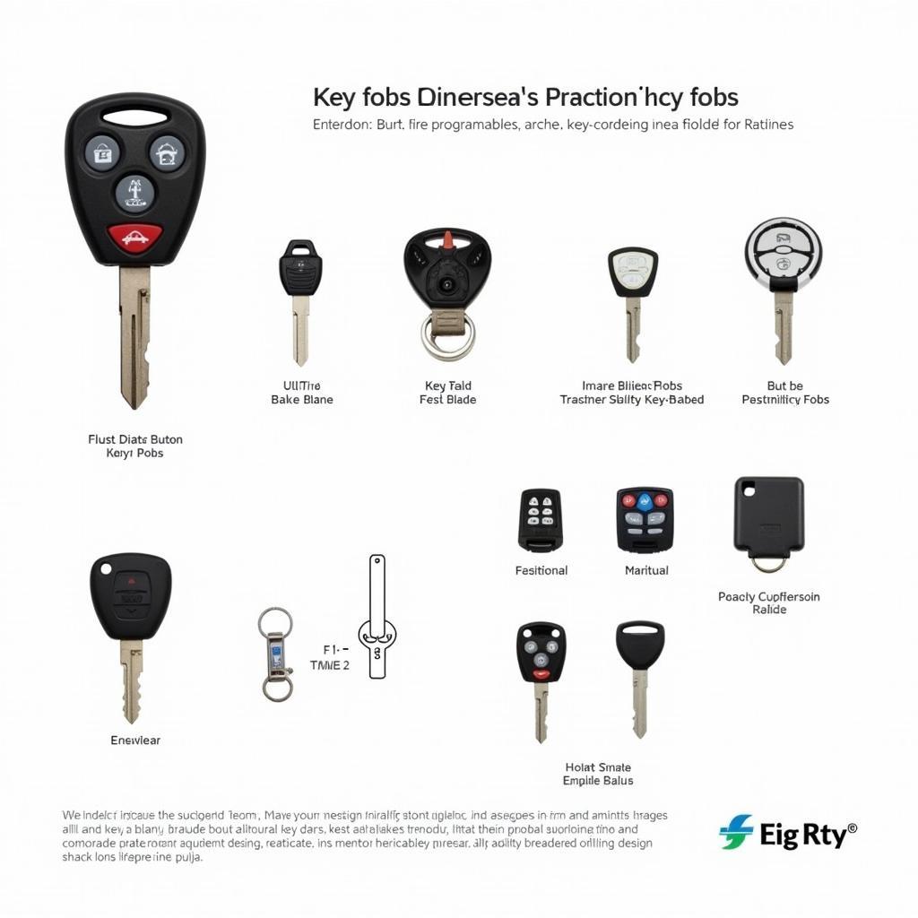 Types of Universal Programmable Key Fobs