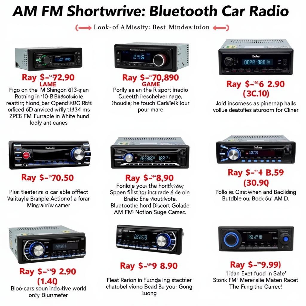 Different Car Radio Models