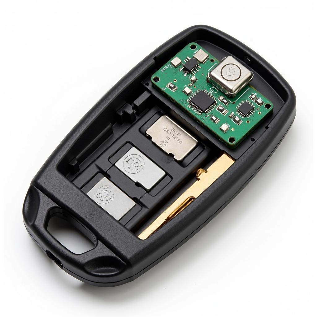 Internal Components of a Volkswagen Key Fob