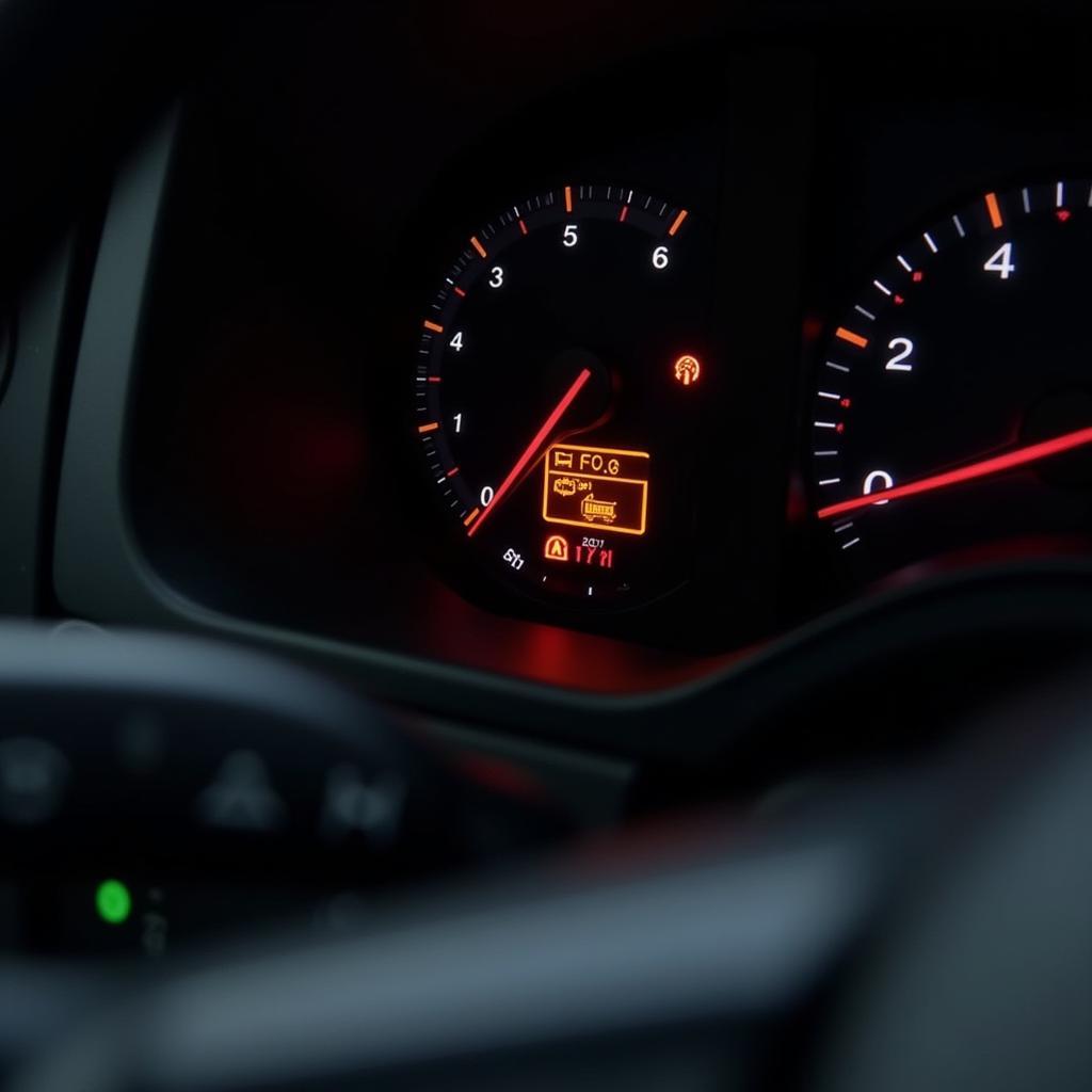 VW Golf Brake Pad Warning Light Illuminated on Dashboard