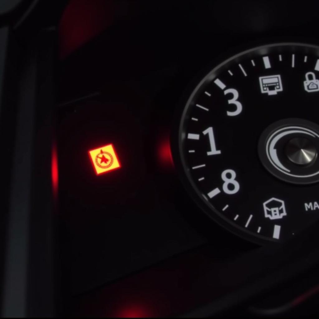 W211 Dashboard Showing Red Battery Light