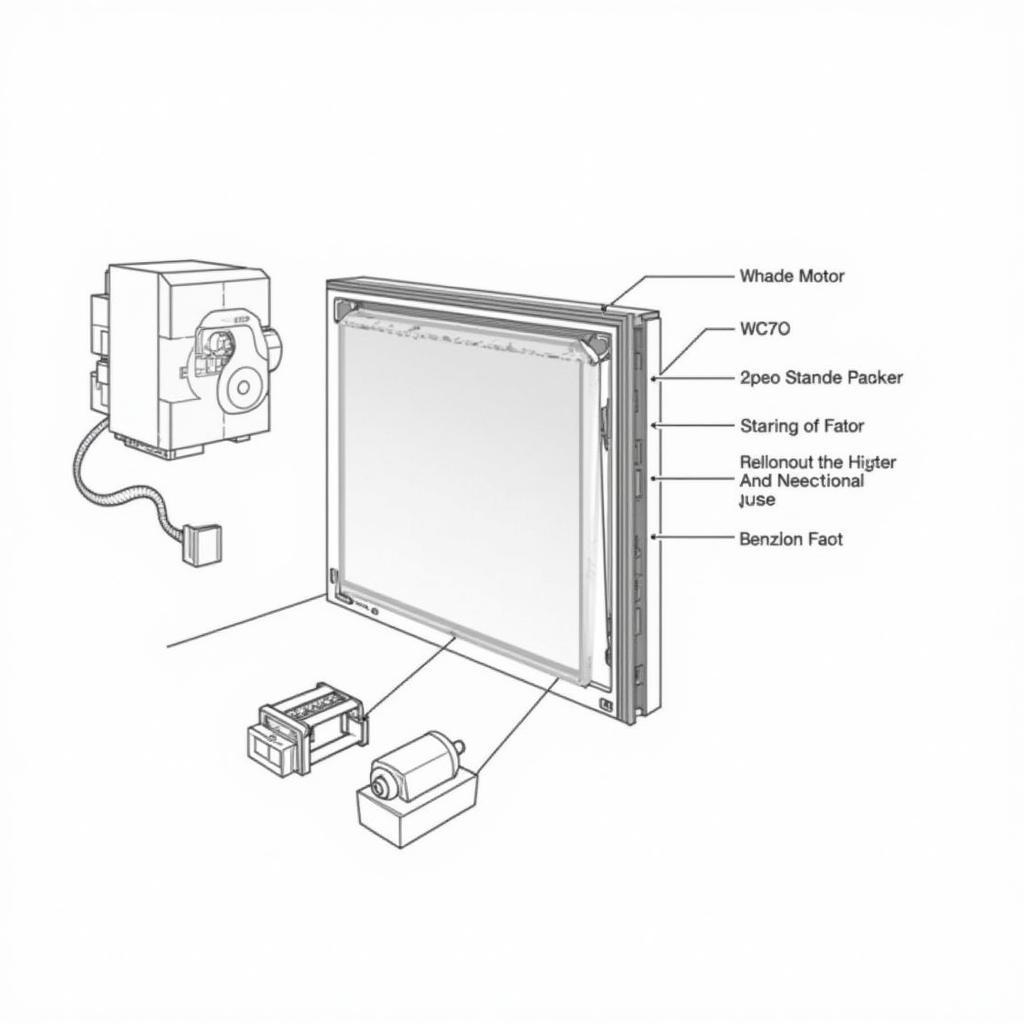 W220 Side Window Shade Mechanism Diagram