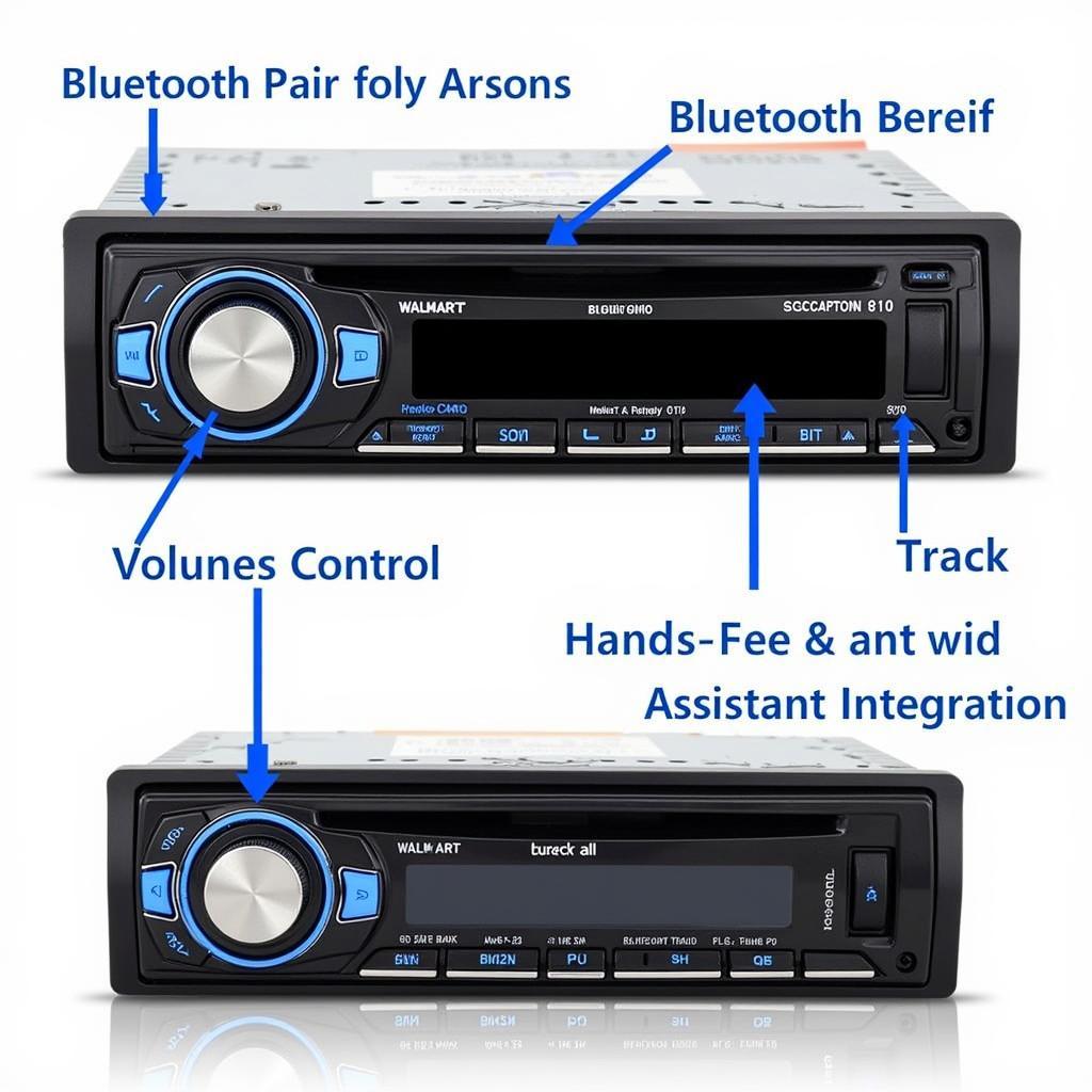 Features of a Walmart Bluetooth Car Radio