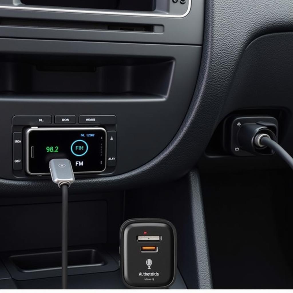 Wireless Bluetooth FM Transmitter in Car